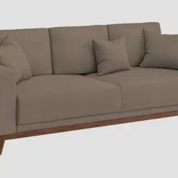 febonic Luca Fabric 3 Seater Sofa In Hazel Beige Colour image 5