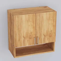 specialitypanels 2 Doors Modular Wall Mounted Kitchen Cabinet with Organizer Shelf in Plateau Apple Finish image 5