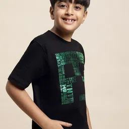 Kids Ville Boys Minecraft Printed Pure Cotton Tshirt image 5
