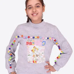 CUTECUMBER Girls Embellished Pullover-picture-23