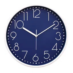 RANDOM Blue Printed Contemporary Wall Clock image 2