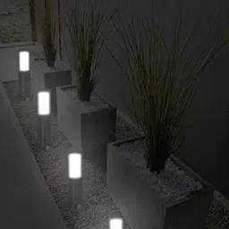 BENE Benjamin Bollard Grey 4 Pieces Self-Assembly Outdoor Lamps-image-7