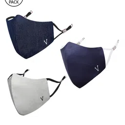 MASQ Unisex Pack Of 3 4-Ply Reusable Anti-Pollution Pure Cotton Cloth Masks-image-84