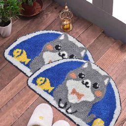 FABINALIV Set of 2 Cartoon Anti Skid Door Mats-picture-11