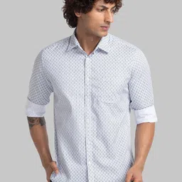 Parx Micro Ditsy Printed Pure Cotton Casual Shirt-image-47