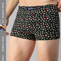 Lux Cozi Men Pack Of 2 Assorted Combed Cotton Trunk-picture-2