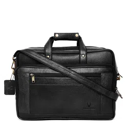WildHorn Men Black Genuine Leather Laptop Bag-picture-44
