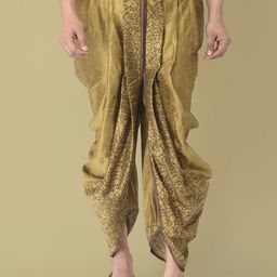 DEYANN Men Gold-Coloured Printed Dhoti Pants-picture-42
