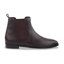 GRIFFIN Men Mid Top Leather Chelsea Boots image 5