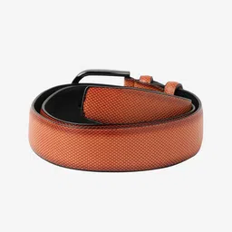 French Accent Men Textured PU Formal Belt image 2