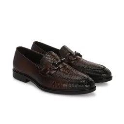 Egoss Men Leather Formal Loafers image 3