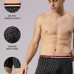 Lux Cozi Men Pack Of 3 Assorted Printed Cotton Trunks image 5