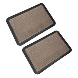 Aura Bano 2 Pieces Beige Anti Skid Doormats-image-7