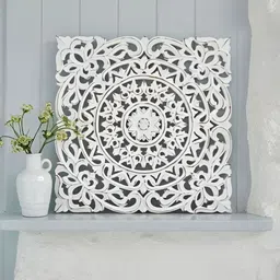VAS collection home White Textured Wall Decor Plate-picture-26