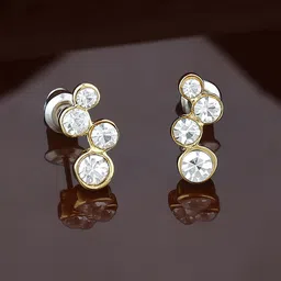 Estele Gold-Plated Geometric Studs Earrings-picture-11