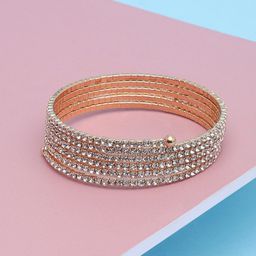 SOHI Women Gold-Plated & White Wraparound Bracelet-picture-28