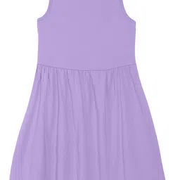 Wear Your Mind Girls Cartoon Characters Tinkerbell Printed Pure Cotton Fit & Flare Dress image 2