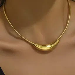 KRYSTALZ Gold Plated Stainless Steel Choker Necklace image 4