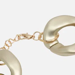 SOHI Gold-Toned & Brown Gold-Plated Chain image 5