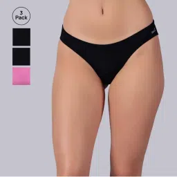 Tailor and Circus Womens Pack of 3 Low Rise Mid Coverage Micro Modal Fabric Bikinis-picture-12