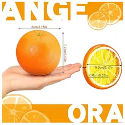 Babymoon Set of 15 5pc Oranges and 10pc Slices Fruit Decoration Baby Photography Props image 2