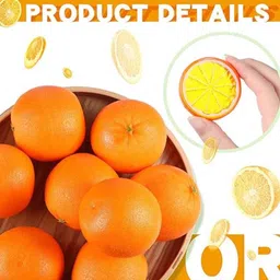 Babymoon Set of 15 5pc Oranges and 10pc Slices Fruit Decoration Baby Photography Props image 3