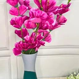 Akaar Purple & Green Gladiolus Artificial Flowers-picture-23