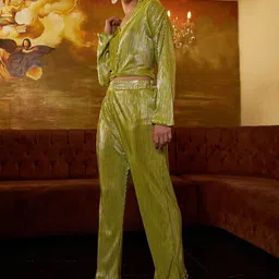 Athena Women Embellished Top With Trouser Co-Ords image 2