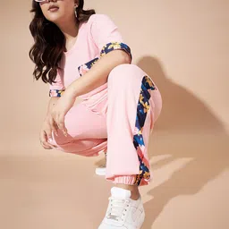 AUSTIVO Plus Size Round Neck Short Sleeves T-Shirt With Joggers image 2