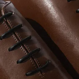 Rapawalk Coffee Brown Handcrafted Standard Width Leather Oxfords image 3