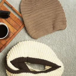 The Bro Code Men Self Design Woollen Beanie With Mufflers-picture-16