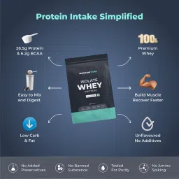 Nutrabay Pure Isolate Whey Protein,  1.1 lb  Unflavored  image 3