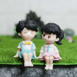 Wonderland Blue & Pink Sitting School Kids Garden Miniature Toys-image-20