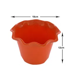 Kuber Industries Rust & Pink 4 Pieces Blossom Planters image 2