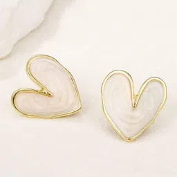 Krelin Heart Shaped Studs Earrings-picture-49