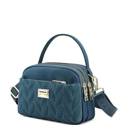 Diva Dale Embroidered Structured Sling Bag-image-1