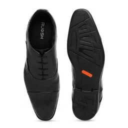 Ruosh Men Textured Leather Formal Oxfords image 3