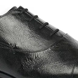 Ruosh Men Textured Leather Formal Oxfords image 4