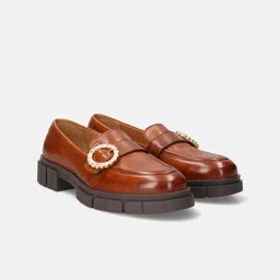 BAGATT Fiona Women Leather Slip-On Loafers-image-4