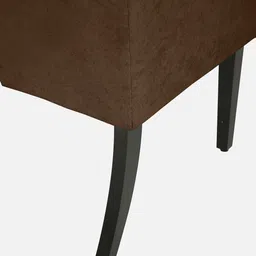 casacraft from pepperfry Piero Fabric Dining Chair In Chestnut Brown Colour image 5