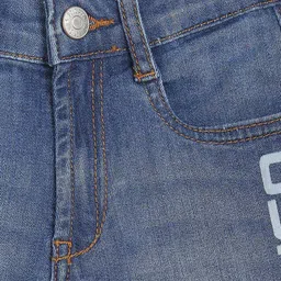 U.S. Polo Assn. Kids Boys Washed Mid Rise Denim Shorts image 3