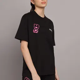 GRIFFEL Women Printed Pure Cotton T-shirt with Shorts image 5