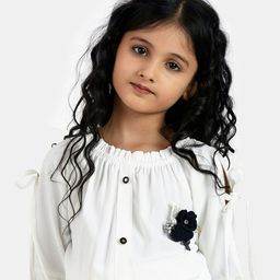 Peppermint Girls Blouson Crop Top-picture-49