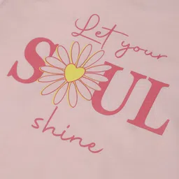 Gini and Jony Girls Typography Printed Cotton Top image 2