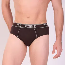 T.T. Men Pack Of 5 Desire Mid-Rise Pure Cotton Basic Briefs image 2