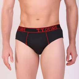 T.T. Men Pack Of 5 Desire Mid-Rise Pure Cotton Basic Briefs image 3