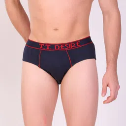 T.T. Men Pack Of 5 Desire Mid-Rise Pure Cotton Basic Briefs image 4
