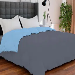 AVI Grey & Blue Mild Winter 250 GSM Single Bed Comforter-image-35