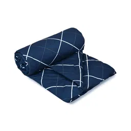 RRC Navy Blue Geometric AC Room 210 GSM Single Bed Comforter image 2