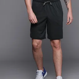 UNDER ARMOUR Men Black Tech Mesh Self-Design Training Shorts image 1